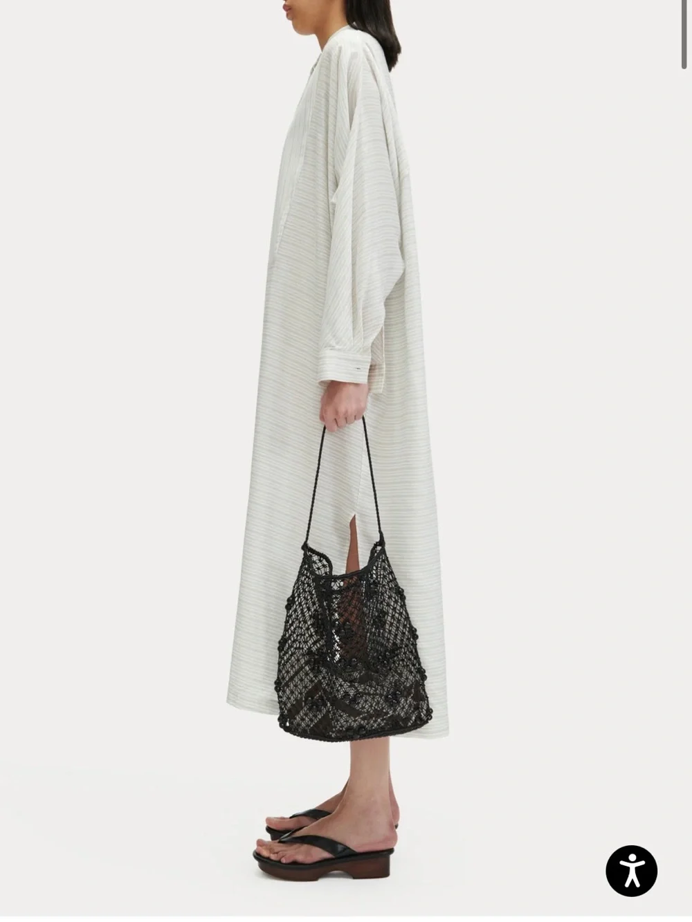 Rachel Comey Black Crochet Shoulder Bag - Picture 2 of 6